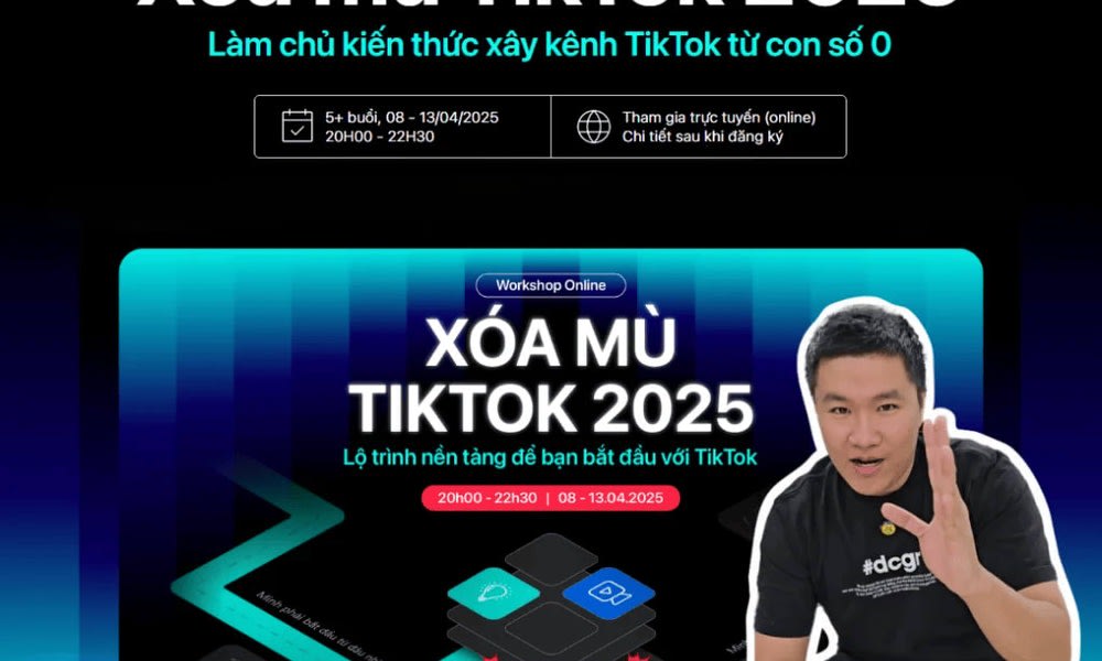 Khóa Học Xóa Mù TikTok 2025 Cùng Duy Muối