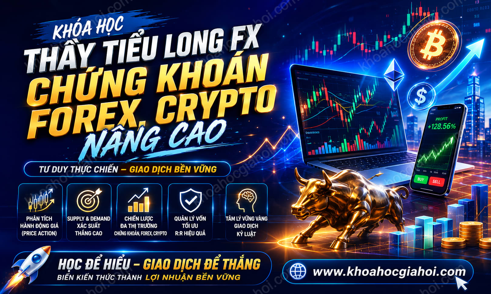 Khóa Học Thầy Tiểu Long Fx – Chứng Khoán, Forex, Crypto Nâng Cao