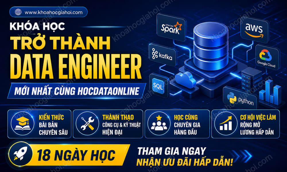 Khóa Học Trở Thành Data Engineer Mới Nhất Cùng Hocdataonline