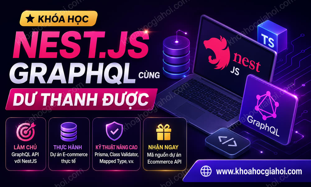 Khóa Học Nest.js Graphql Cùng Dư Thanh Được