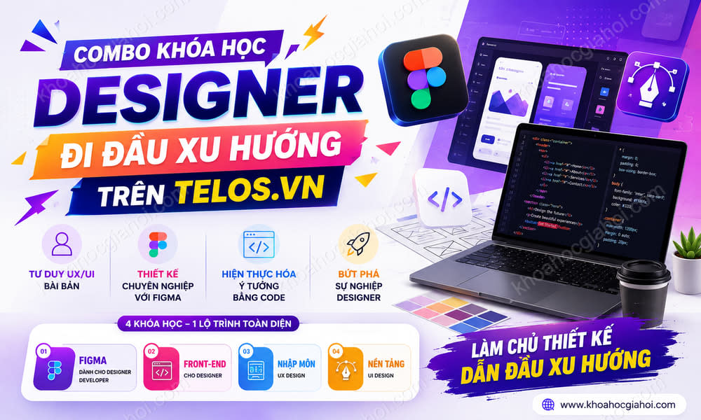 Combo Khóa Học Designer Đi Đầu Xu Hướng Trên Telos.vn