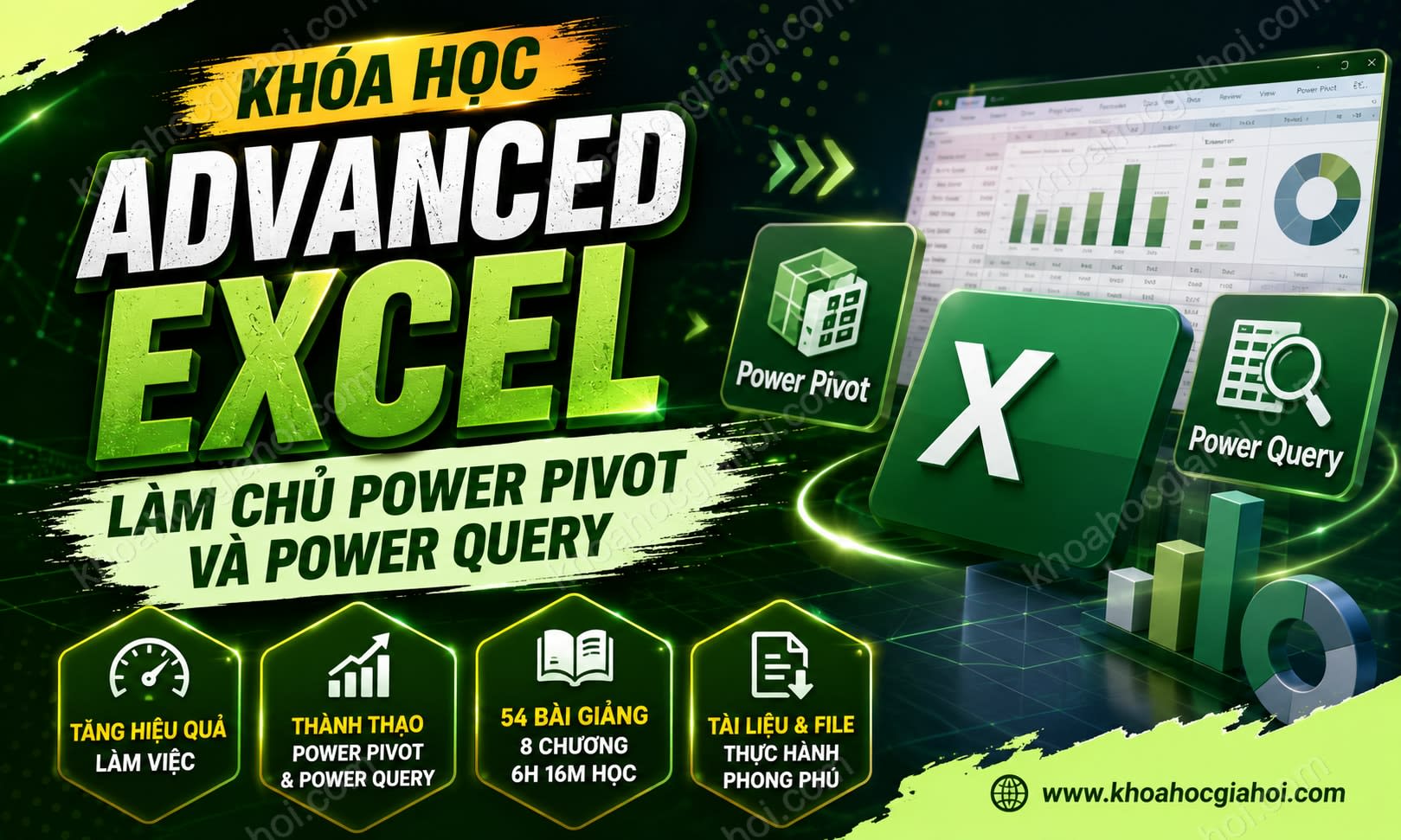 Khóa học Advanced Excel: Làm chủ Power Pivot & Power Query