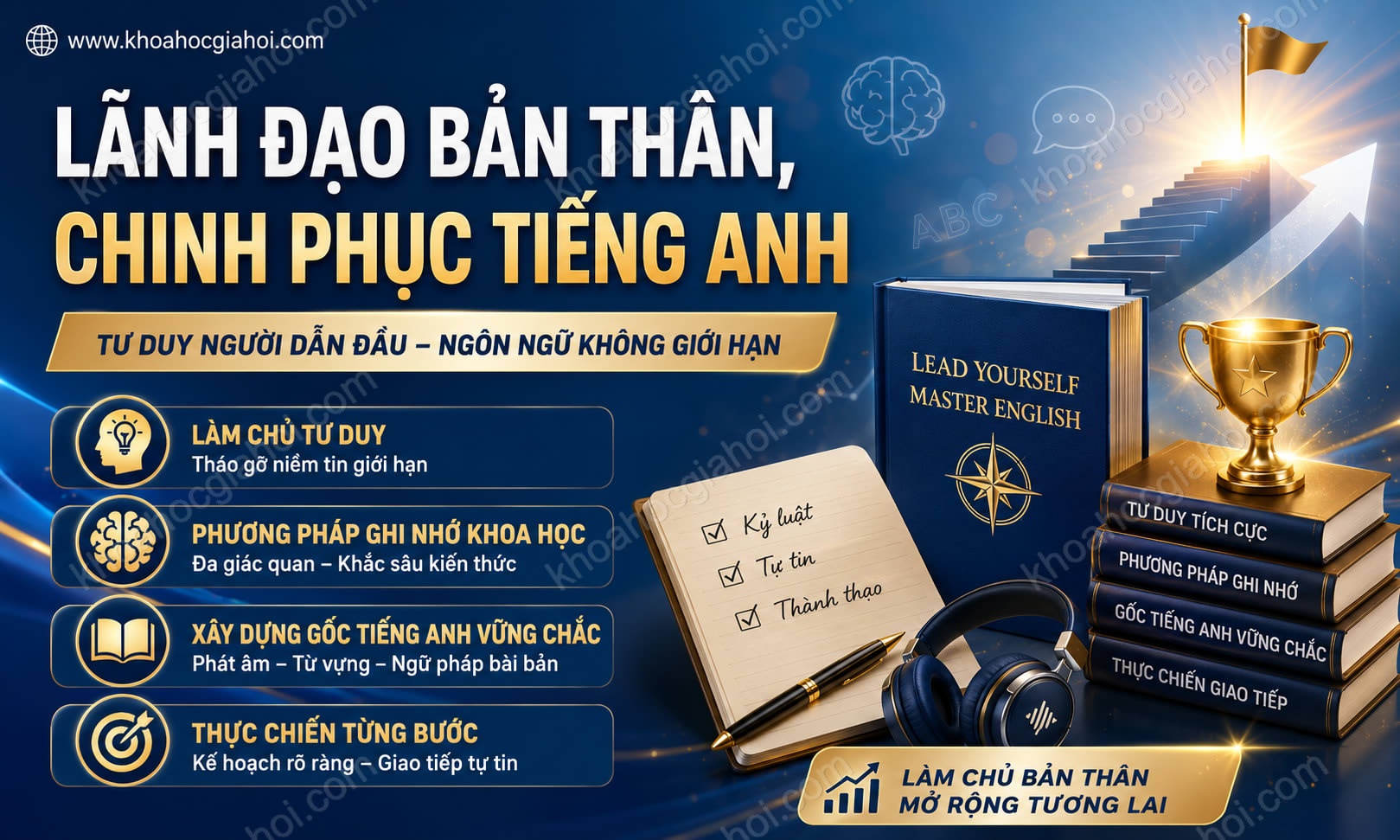 Khóa Học Lãnh Đạo Bản Thân, Chinh Phục Tiếng Anh
