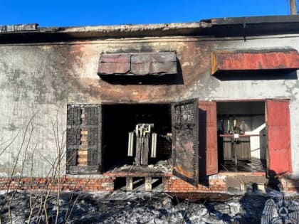 В Мурманске в субботу горела трансформаторная будка