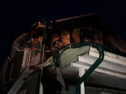 В Кольском районе  сгорело дачное строение