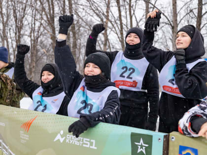 Зимняя "Гонка героев" впервые прошла в парке "Патриот"  в Мурманской области