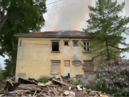 В Кандалакше произошел пожар