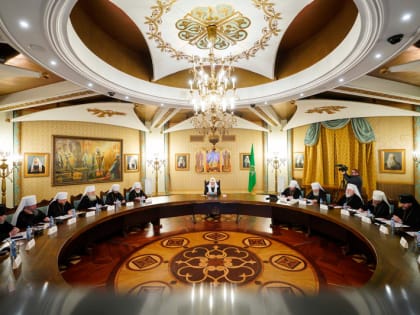 Митрополит Митрофан принял участие в очередном заседании Высшего Церковного Совета