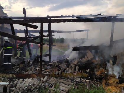 В Ловозере  сгорело несколько строений