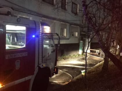 Из горящей пятиэтажки в Ковдоре спасли женщину