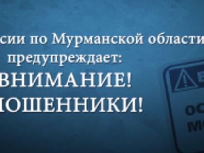 В Мурманской области полицейские устанавливают подозреваемых, которые под видом сотрудников государственных финансовых организаций обманули пожилую северянку