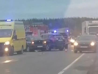 На дороге Кировск-Апатиты из-за ДТП образовалась большая пробка