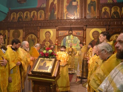 Соборное богослужение в день тезоименитства настоятеля храма Спаса на водах