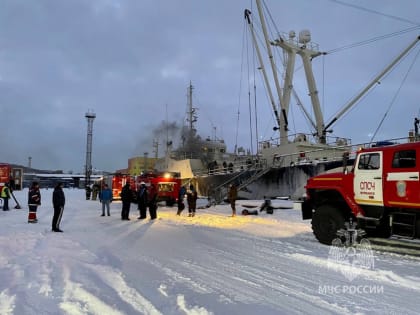 В порту Мурманска произошел пожар на судне «Принцесса Арктики»