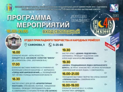 Сегодня «Ночь искусств»!