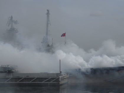 В Североморске прошло учение по аэрозольной  маскировке