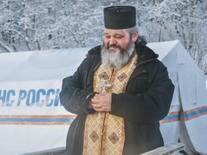 В 4 ПСЧ состоялся водосвятный молебен