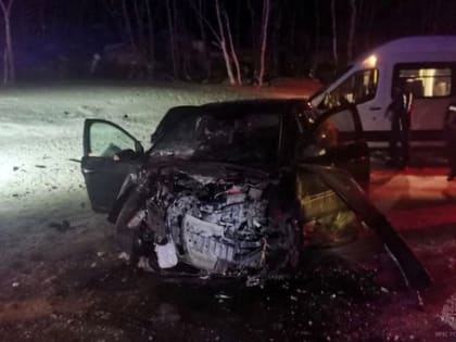 На дороге Североморск-Североморск 3 столкнулись два «Форда», трое человек госпитализировано