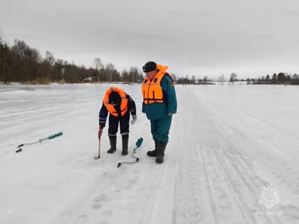 Толщина льда на реках и озерах Мурманской области меньше нормы