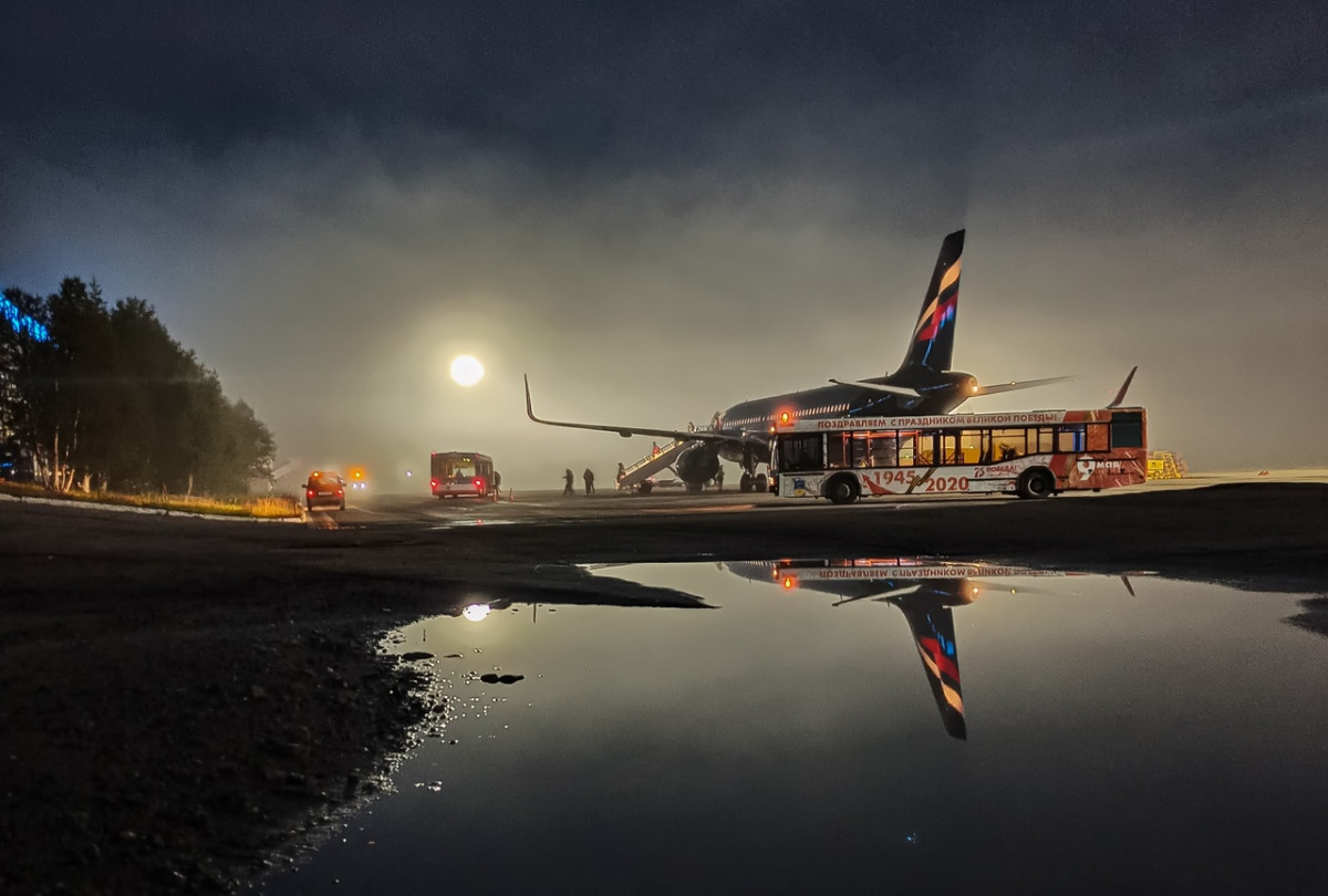 Аэропорт мурманск зима