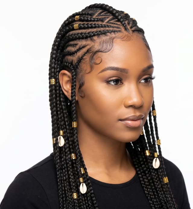 Fulani Braids by Braid Hippie in Columbus, GA