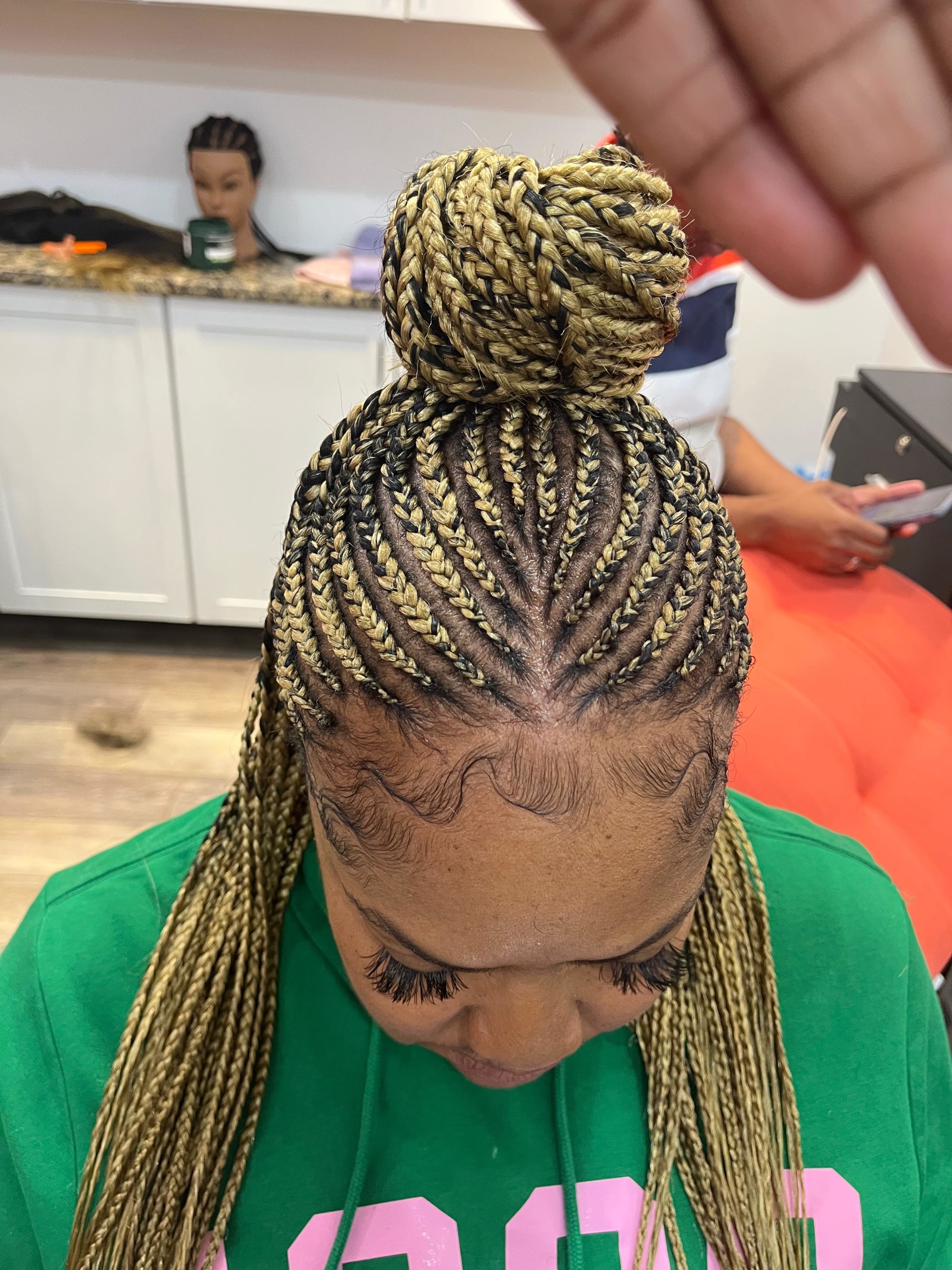 Feed-In Braids by Mariama African hair braiding in Houston, TX