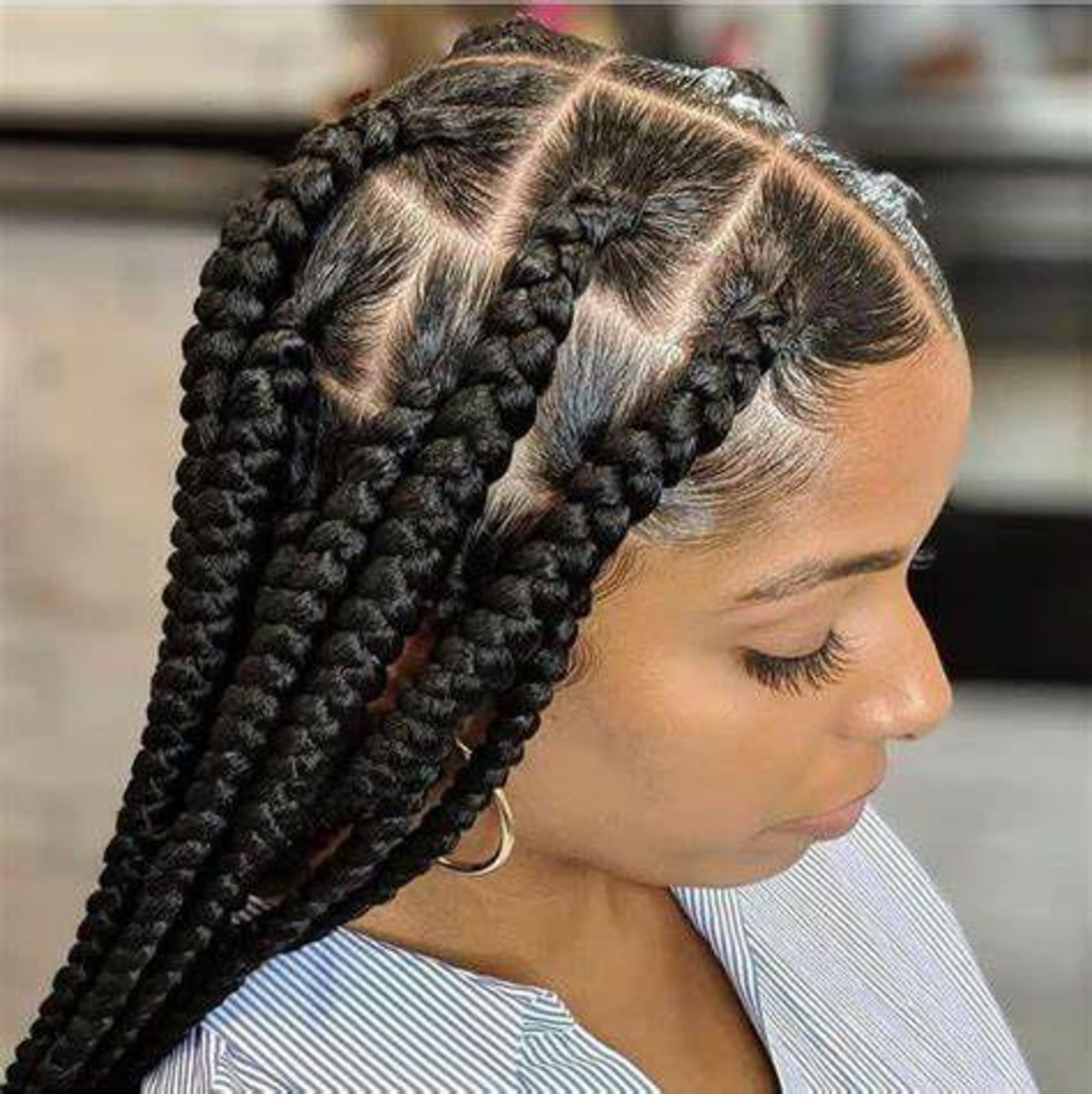 Jumbo Braids by Mariama African hair braiding in Houston, TX