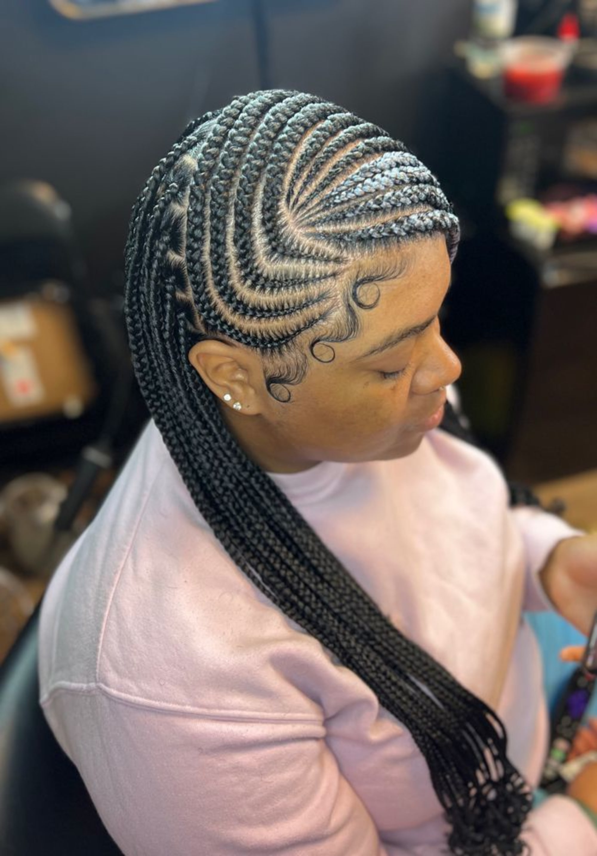 Feed-In Braids by Mariama African hair braiding in Houston, TX