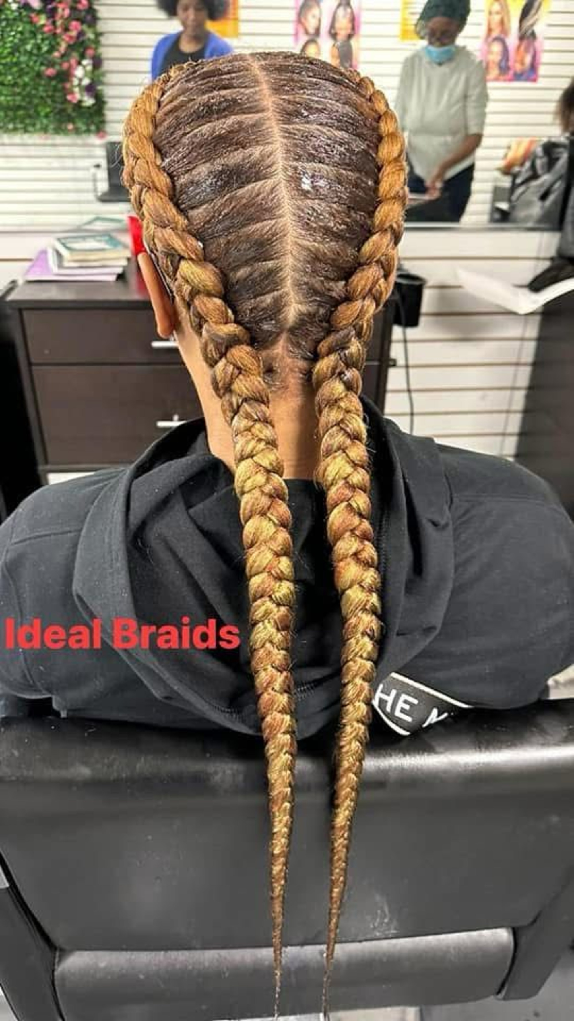 Feed-In Braids by Ideal African Hair Braiding in Houston, TX