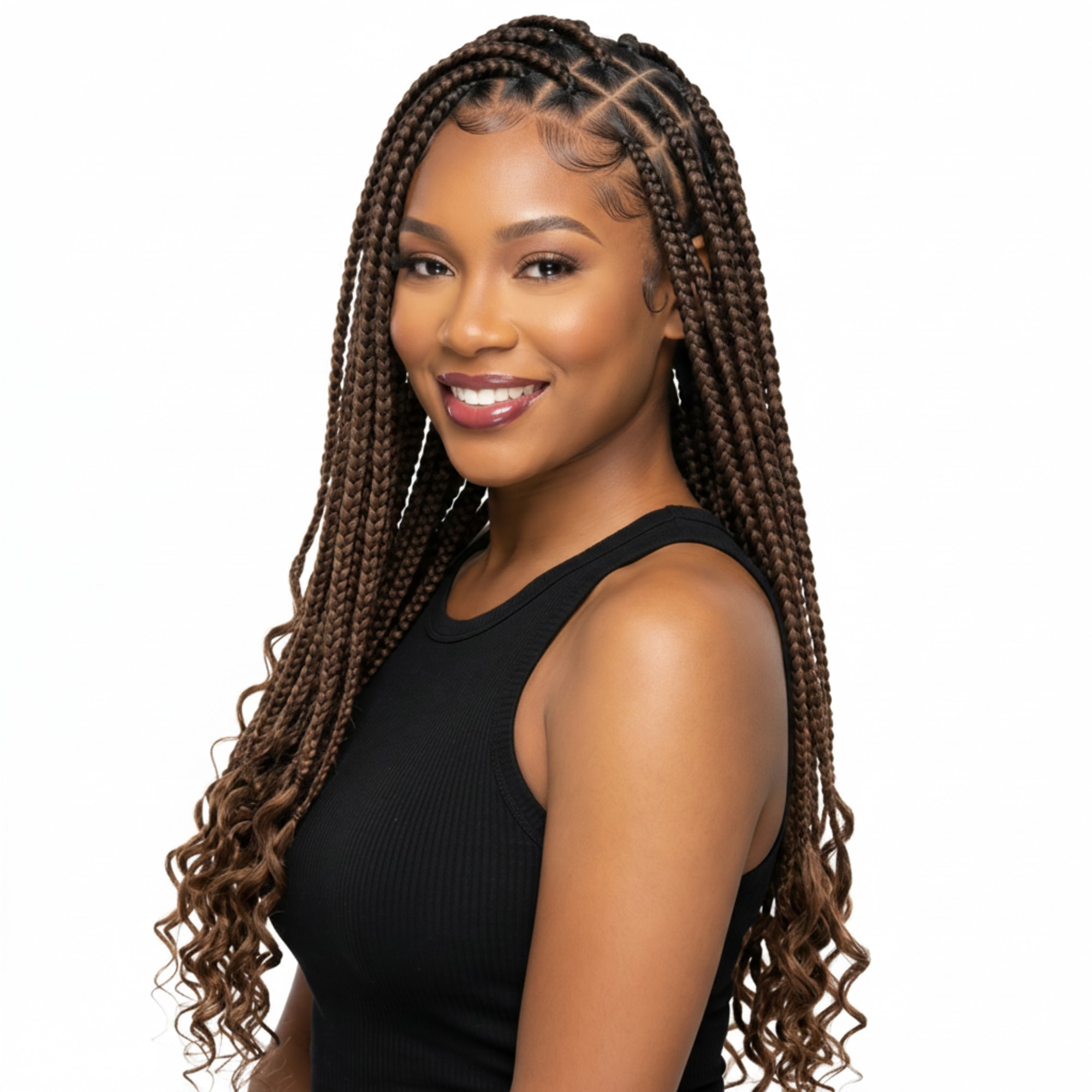 Knotless Braids by Glam salon de beauté in Stafford, TX