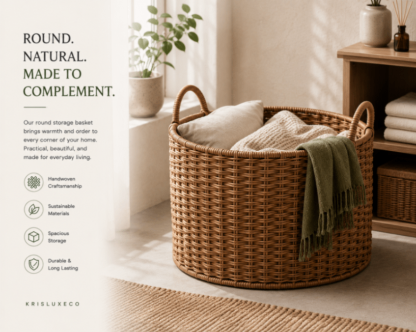 Round Storage Basket