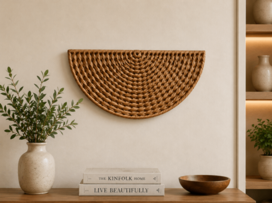 Decorative Wall Basket (Half Moon)