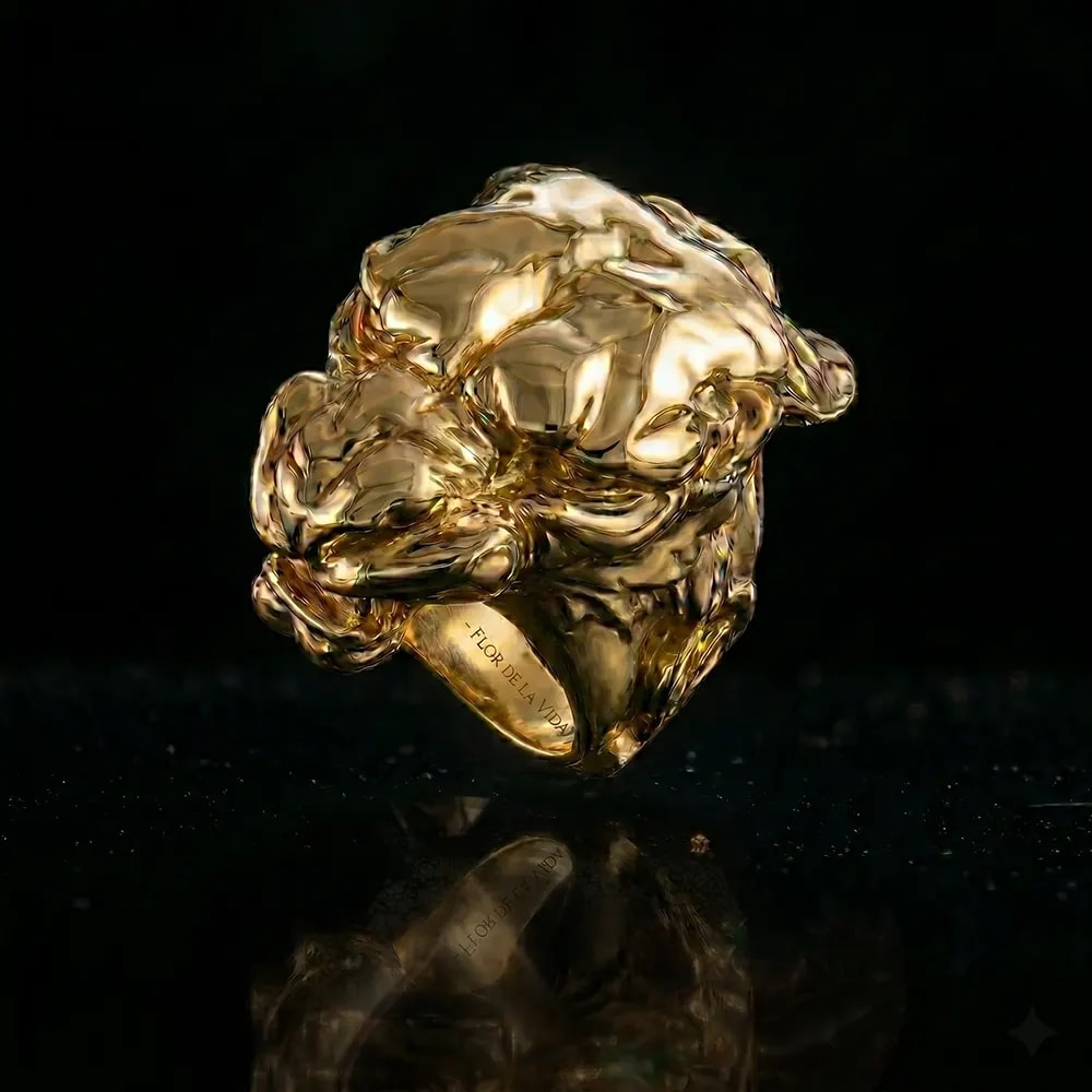 Anillo jaguar - Fondo negro