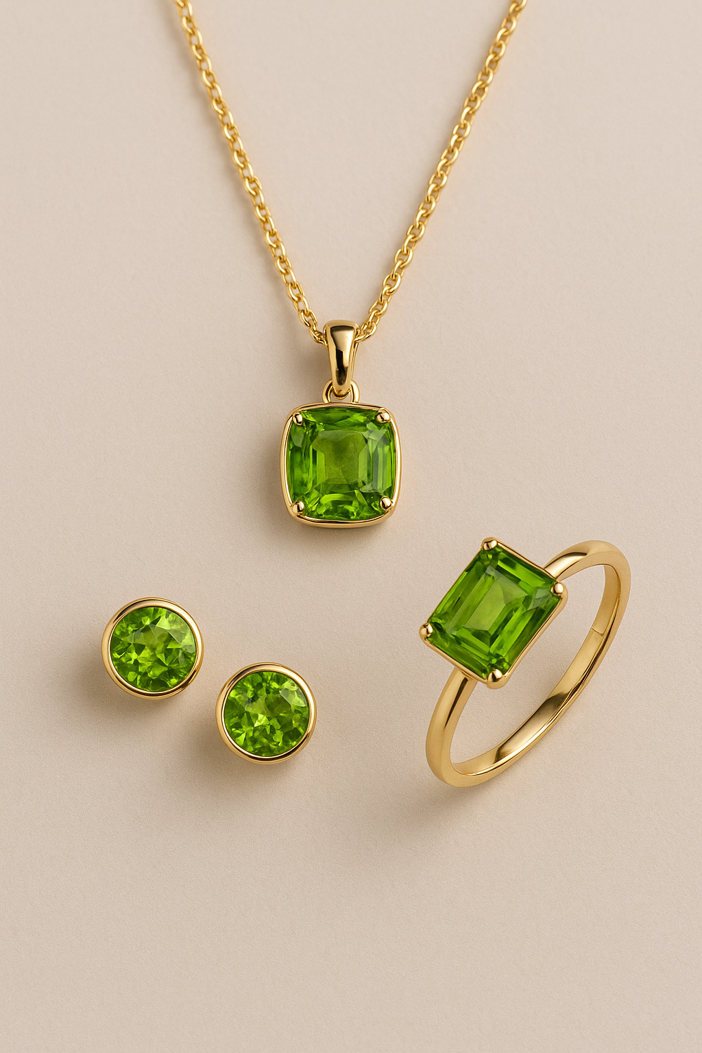 joyas con peridotos