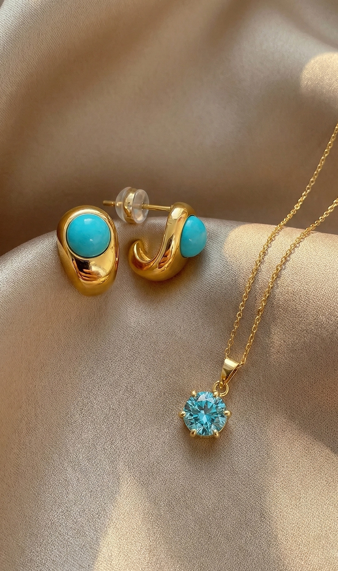 Joyas con turquesa y zircon