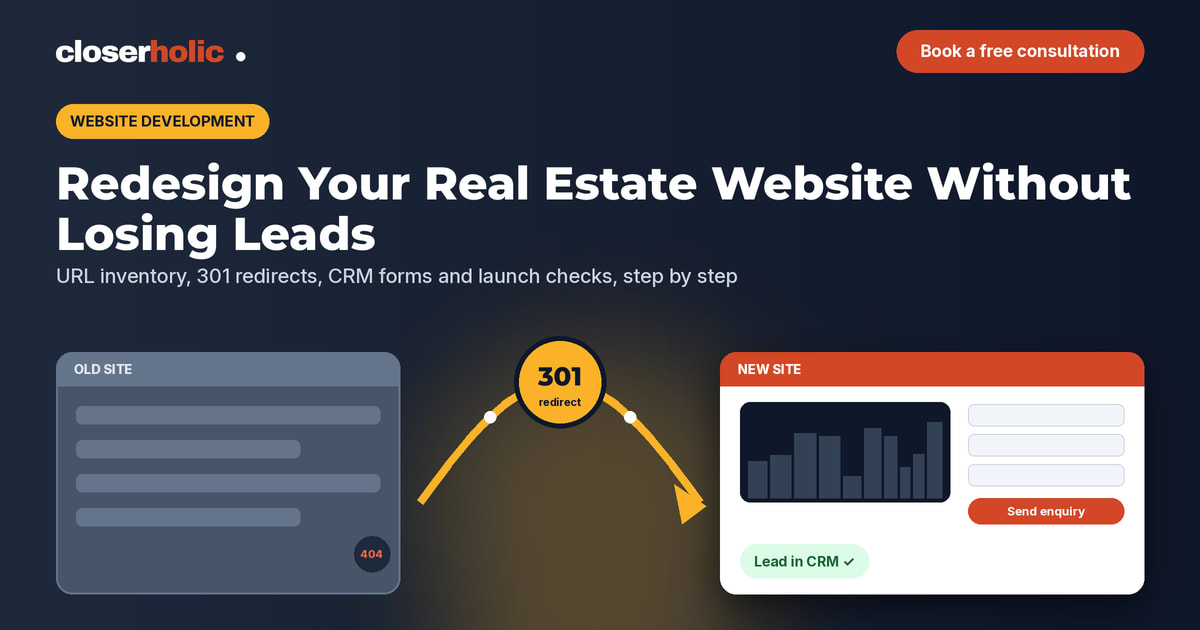 Redesigning a Real Estate Website Without Losing Leads