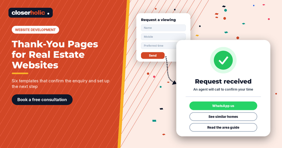 Thank-You Pages for Real Estate Websites: 6 Templates for UAE Agencies