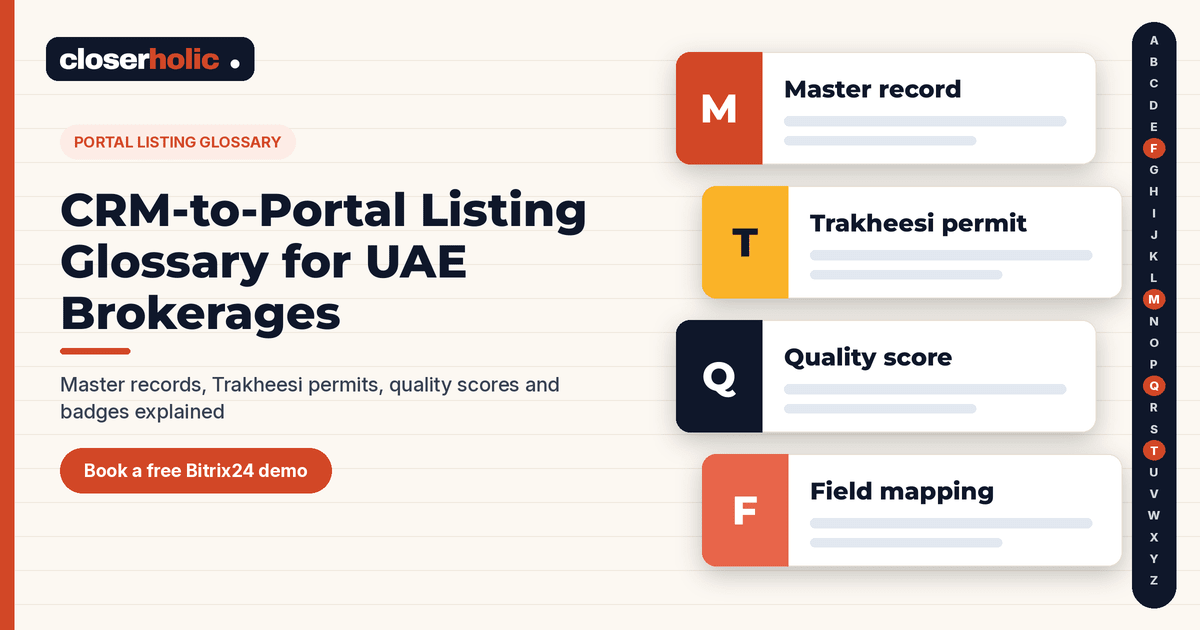 CRM-to-Portal Listing Glossary for UAE Brokerages