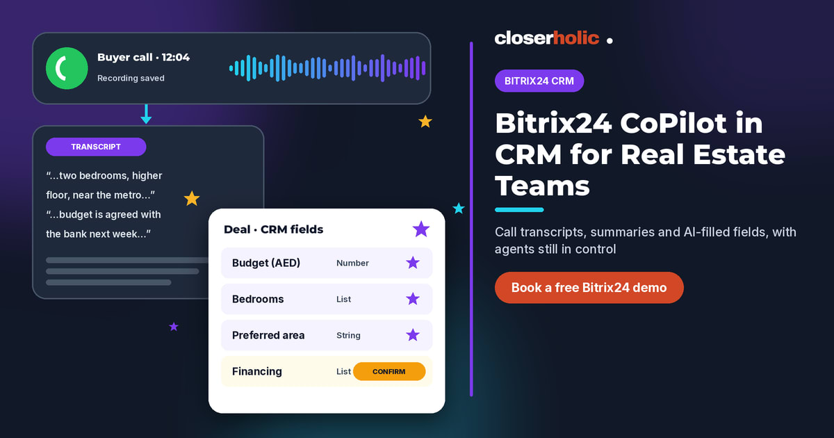 Bitrix24 CoPilot in CRM: A Practical Guide for Real Estate Teams