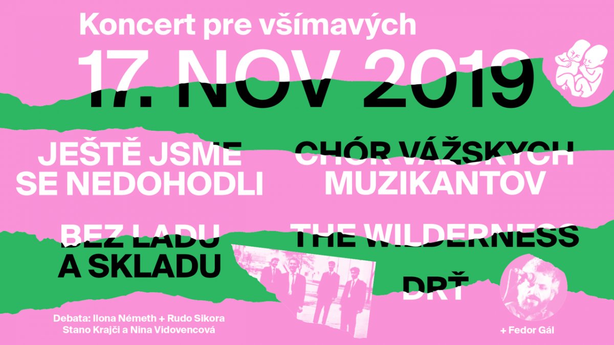 Jedenásty Koncert pre všímavých sa sťahuje do dvoch výnimočných priestorov