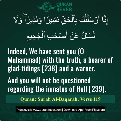 Quran Surah 2 Verse 119