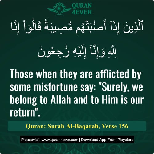 Quran Surah 2 Verse 156