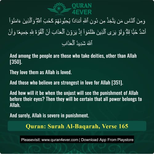 Quran Surah 2 Verse 165