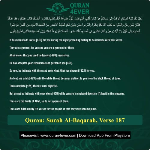 Quran Surah 2 Verse 187