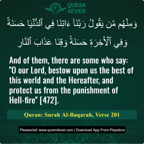 Quran Surah 2 Verse 201