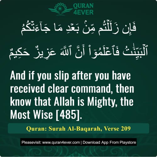 Quran Surah 2 Verse 209