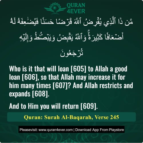 Quran Surah 2 Verse 245