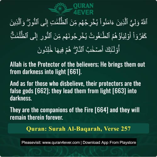 Quran Surah 2 Verse 257