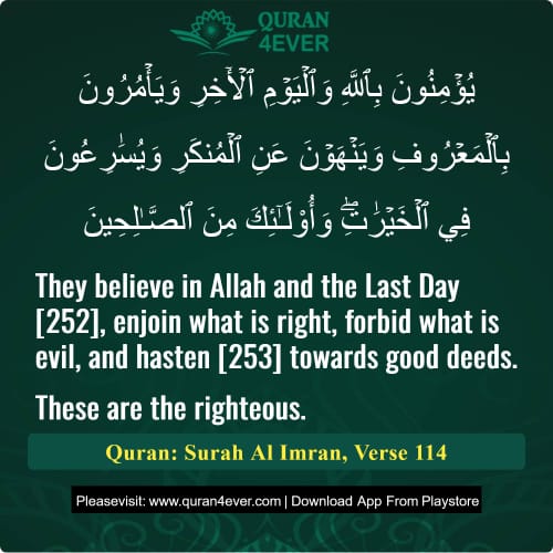 Quran Surah 3 Verse 114
