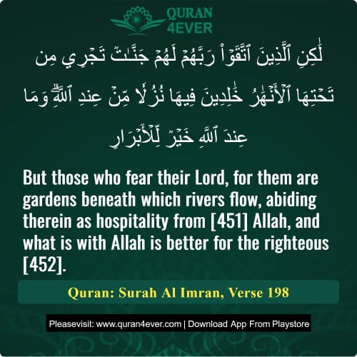 Quran Surah 3 Verse 198